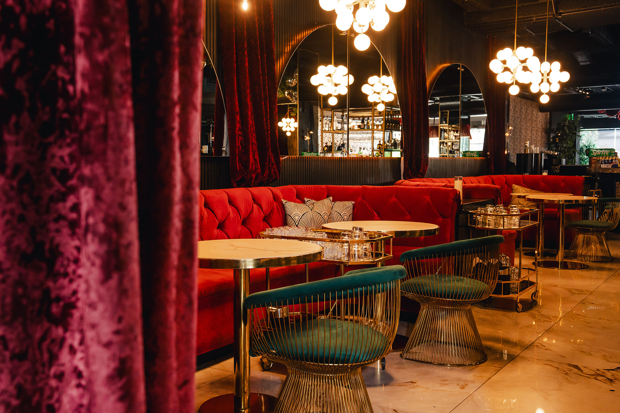 Fancy's lounge atmosphere