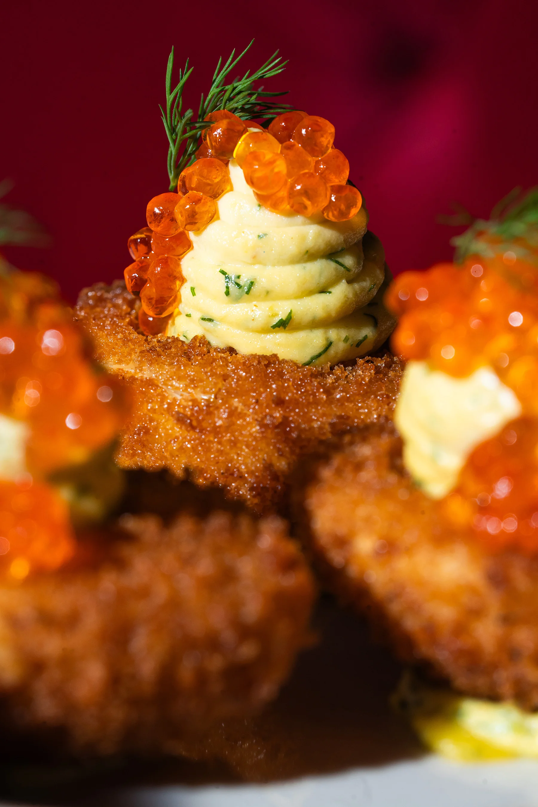 Cocktail with velvet backdrop