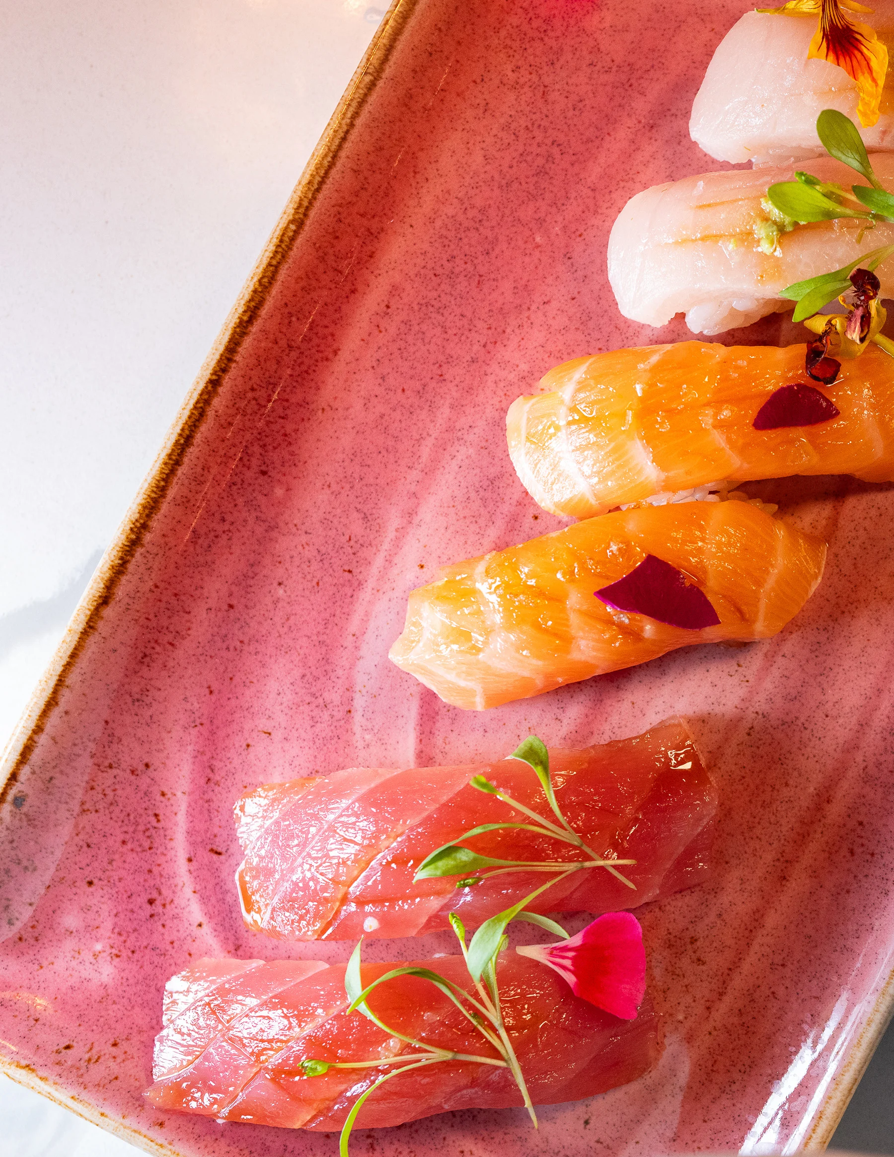 Fresh sushi and sashimi